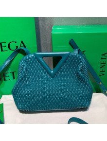 Bottega Veneta Small Point Top Handle Bag in Lozenge Quilted Leather Mallard Green 2021