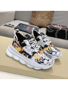 Versace APrint Sneakers White/Black/Yellow 06 2021