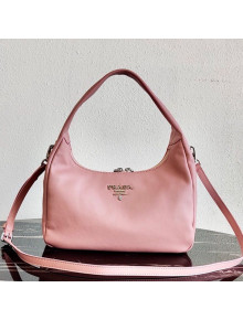 Prada Supple Leather Hobo Bag 1BC132 Pink 2020