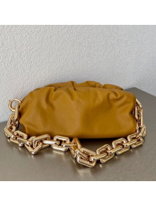 Bottega Veneta The Chain Pouch Bag with Square Ring Chain Strap Yellow/Gold 2020