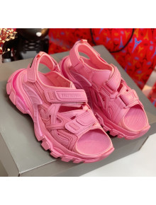 Balenciaga Track Sandal in Neoprene and Rubber Pink 2020