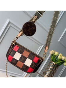 Louis Vuitton Multi-Pochette Accessoires Triple Damier Monogram Canvas Shoulder Bag M44813 05
