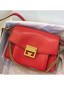Givenchy Calfskin Small GV3 Crossbody Bag Red 2021