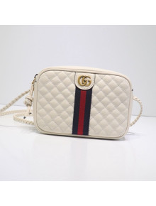 Gucci Ophidia Leather Shoulder Bag 536441 White 2020