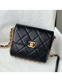 Chanel Calfskin Mini Flap Bag AS2377 Black 2021