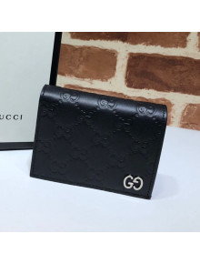 Gucci GG Leather Wallet 522869 Black 2020