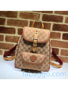 Gucci GG Canvas Backpack 630818 Apricot 2020