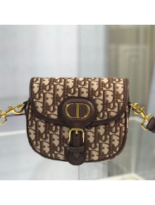Dior Small Bobby Shoulder Bag in Brown Oblique Canvas 2020