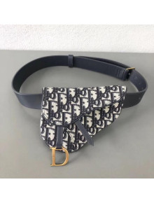 Dior Saddle Belt Bag in Oblique Jacquard Canvas 2019
