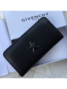 Givenchy Zip Long Wallet Black 2021 07