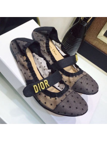 Dior Baby-D Flat Ballerinas in Dotted Mesh 2019