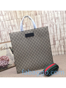 Gucci GG Canvas Tote Bag with Logo Patch 456217 Brown 2020