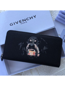 Givenchy Zip Long Wallet Black 2021 10
