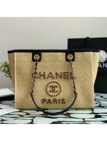 Chanel Straw Deauville Shopping Bag A66941 Beige 2021