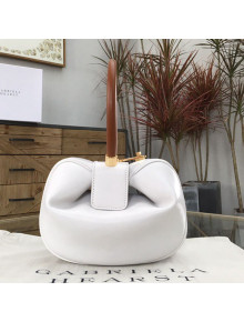 Gabriela Hearst Nina Lambskin Large Top Handle Bag White 2019