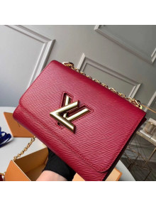 Louis Vuitton Epi Leather Twist MM Shoulder Bag M50282 Deep Red/Gold 2020