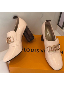 Louis Vuitton SWIFT Loafers Pump in Cream Patent Leather 2020