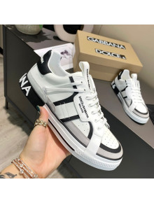 Dolce&Gabbana Men's Silky Calfskin Sneakers White/Black 05 2021
