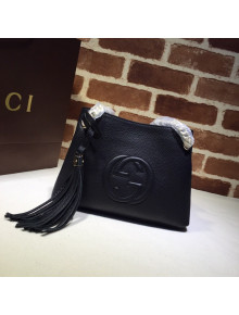 Gucci Interlocking G Leather Small Tote bag 387043 Black 2022