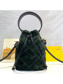 Fendi Mon Tresor Mini Bag in Multicolour Sheepskin Green 2018