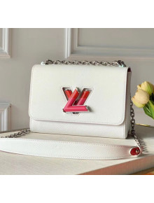 Louis Vuitton Twist MM Limited Edition Bag In Epi Leather M53327 White 2020