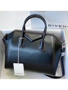 Givenchy Antigona Medium Bag in Shiny Smooth Leather Black/Silver 2021