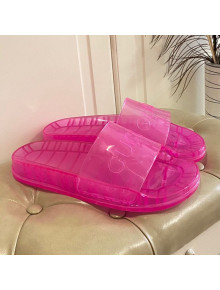 Gucci Transparent PVC Slide Sandals Pink 2021 03