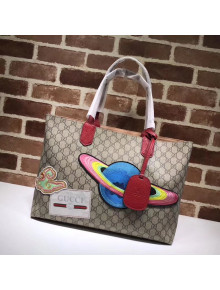 Gucci GG Supreme Planet Embroidery Tote Bag 412096 2018c