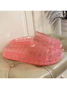 Gucci Transparent PVC Slide Sandals Pink 2021 05 