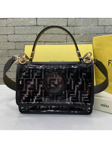 Fendi Kan I F Flap Bag Black/Transparent 2019