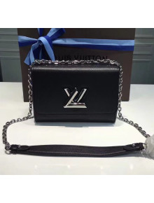 Louis Vuitton Epi Leather Twist MM Shoulder Bag M50282 Black/Silver 2020