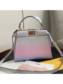 Fendi Peekaboo Iconic Mini Leather Bag in Graduated Colors 2020