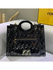 Fendi Medium Runaway Shopper Tote Bag Black/Transparent 2019