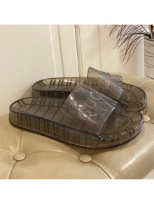 Gucci Transparent PVC Slide Sandals Grey 2021 09 