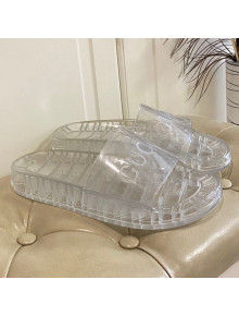 Gucci Transparent PVC Slide Sandals White 2021 10