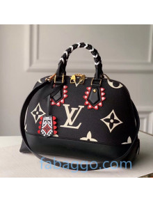 Louis Vuitton LV Crafty Neo Alma PM Top Handle Bag in Monogram Leather M44832 Black 2020