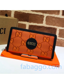 Gucci Off The Grid GG Nylon Zip Wallet 625576 Orange 2020