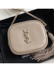 Saint Laurent Blogger Calfskin Mini Camera Shoulder Bag 425317 Light Grey 2019