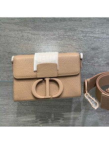 Dior 30 Montaigne Mini Box Bag in Beige Ultramatte Grained Calfskin 2020