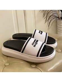 Alexander Mcqueen Flat Slide Sandals White 2021 01