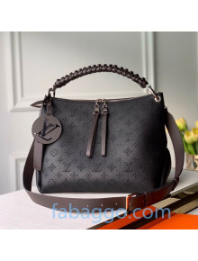 Louis Vuitton Mahina Beaubourg Hobo MM Bag in Monogram Perforated Calfskin M56073 Black 2020