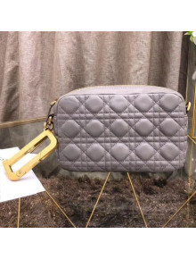Dior Lambskin Diorquake Clutch Bag Grey 2018