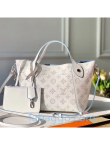 Louis Vuitton Mahina Hina PM Bag in Monogram Perforated Calfskin M56199 Snow White 2020 