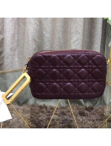Dior Lambskin Diorquake Clutch Bag Burgundy 2018