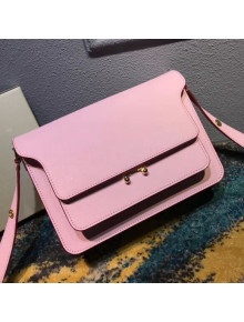 Marni Trunk Bag In Saffino Calfskin Pink 2018