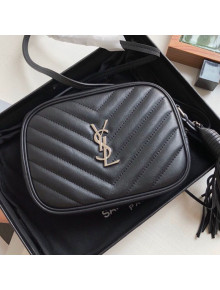 Saint Laurent Blogger Small Camera Shoulder Bag in Monogram Leather 425316 Black 2019