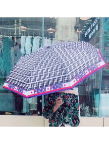 Fendi Mania FF Logo Umbrella Black 2019