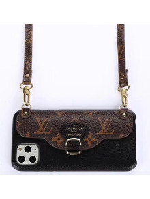 Louis Vuitton Monogram Canvas iPhone Clutch/Crossbody Bag Black 04 2020
