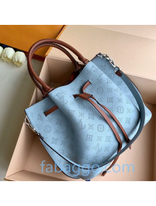Louis Vuitton Mahina Girolata Bag in Monogram Perforated Calfskin M53154 Blue 2020 