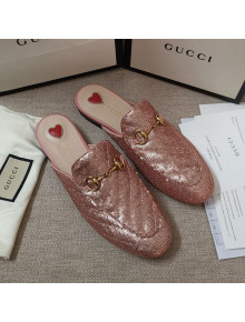 Gucci Sequins Slipper Pink 2021